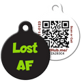 QR ID Pet Tag - Lost AF - Pawsology