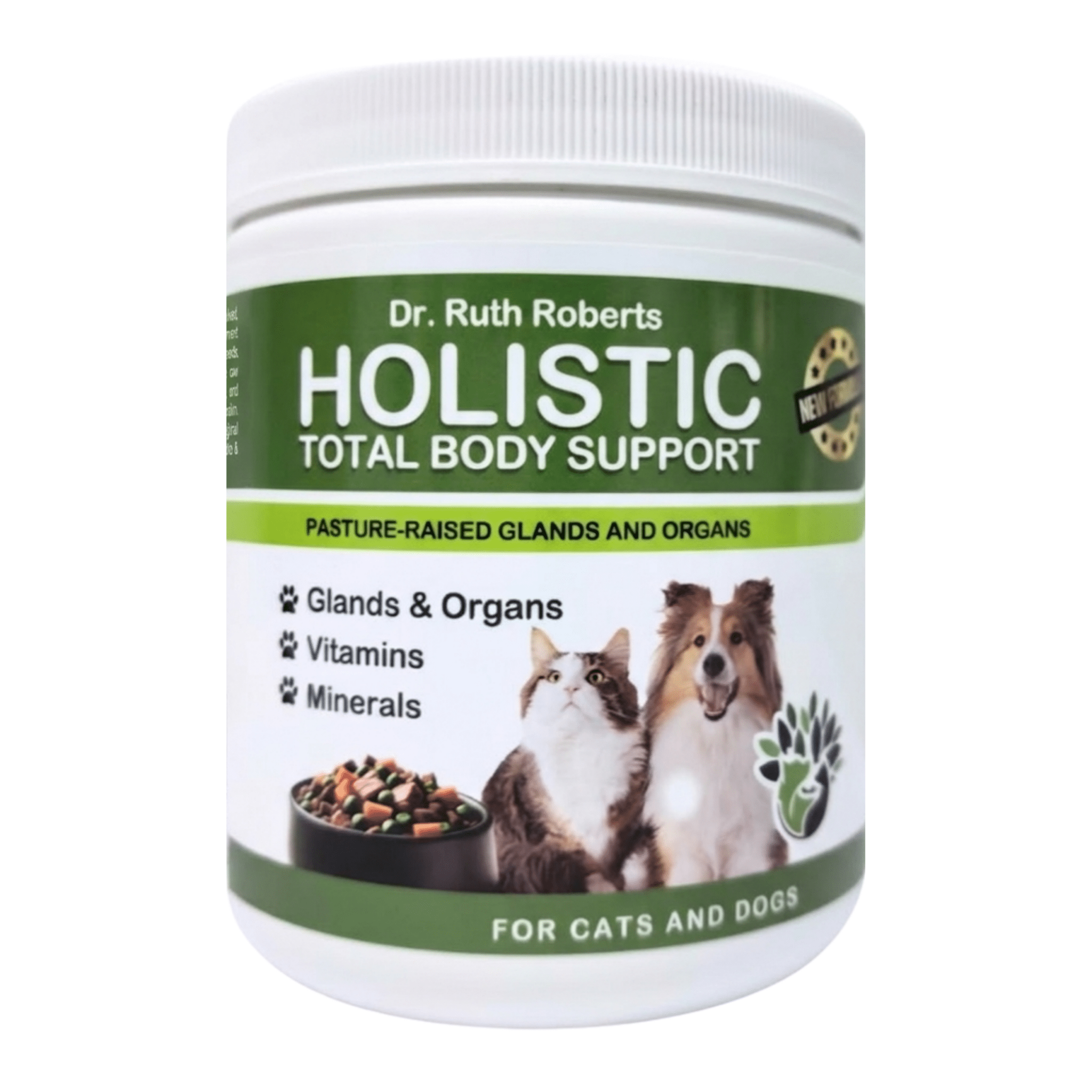 Holistic Total Body Support — Daily Multivitamin & Pasture - Raised Glandular Blend for Dogs & Cats - Pawsology