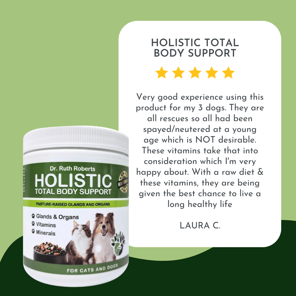 Holistic Total Body Support — Daily Multivitamin & Pasture - Raised Glandular Blend for Dogs & Cats - Pawsology