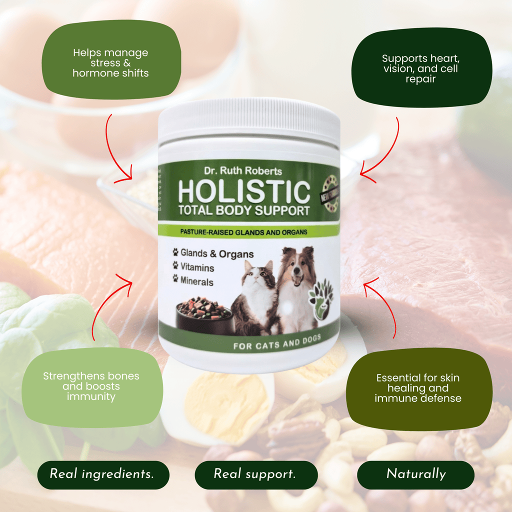 Holistic Total Body Support — Daily Multivitamin & Pasture - Raised Glandular Blend for Dogs & Cats - Pawsology